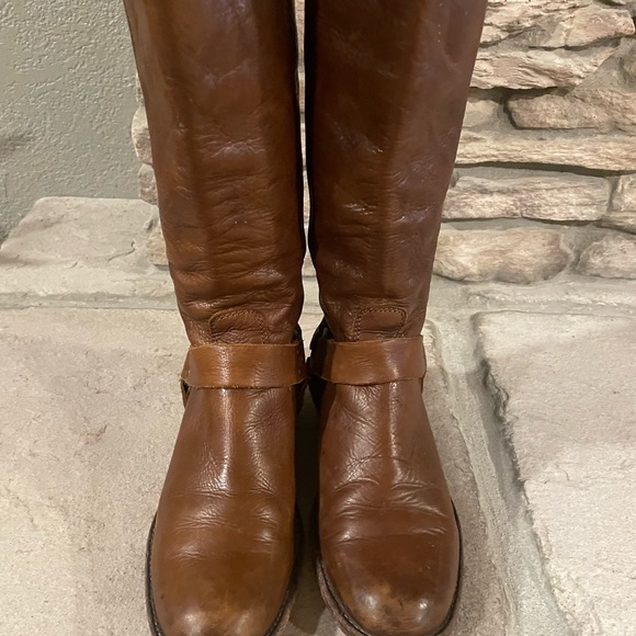 Womens Frye Phillip harness brown boot - Picture 4 of 6